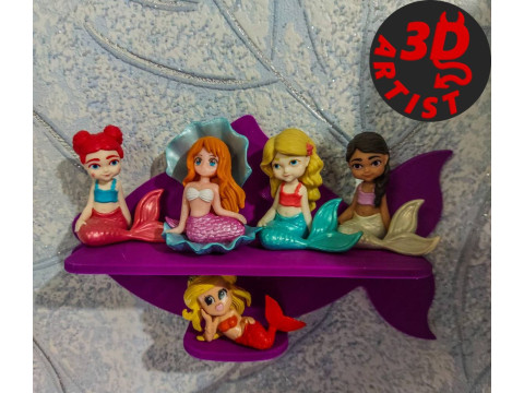 Fish Shaped Shelf 3D मॉडल