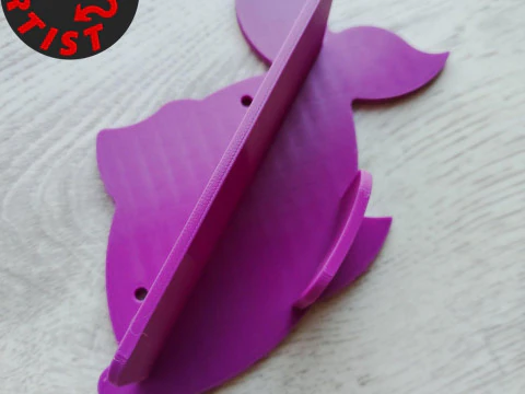 Fish Shaped Shelf 3D Model