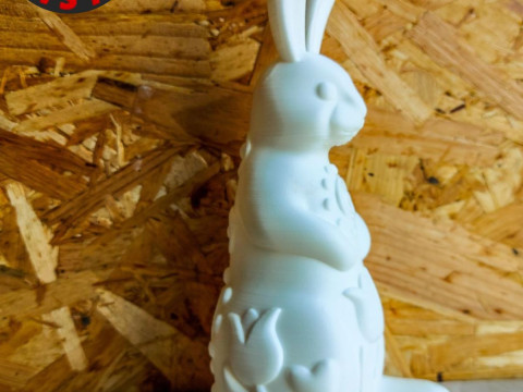 Easter Bunny Patterned Figurine 3D Model