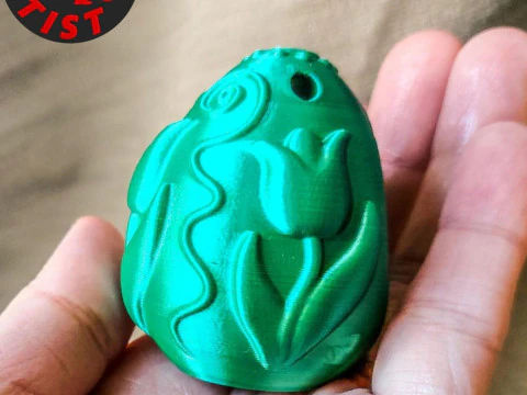 Easter Egg with Bunny Set 2 models 3D Print Model