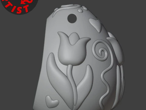 Easter Egg with Bunny Set 2 models 3D Print Model