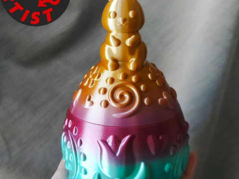 Paasei-patroon doos 3D printmodel