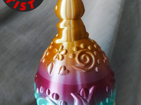 Easter Egg Patterned Box 3D Print Model