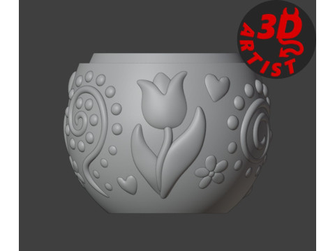 Easter Egg Patterned Box 3D Print Model