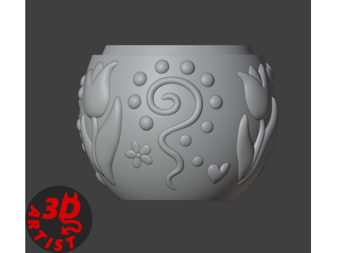 Easter Egg Patterned Box 3D Print Model