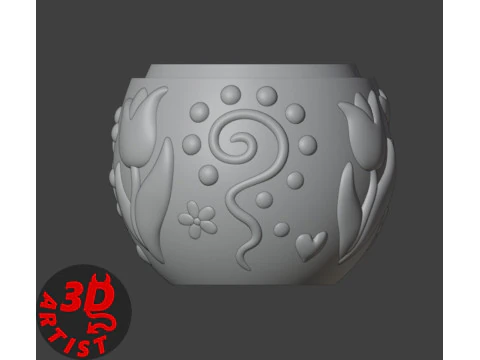 Easter Egg Patterned Box 3D Print Model
