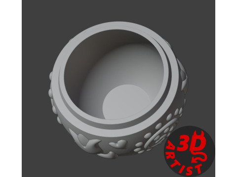 Easter Egg Patterned Box 3D Print Model