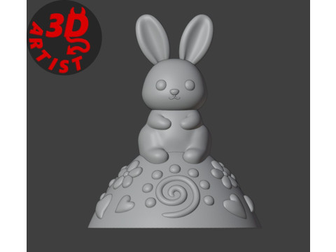 Easter Egg Patterned Box 3D Print Model