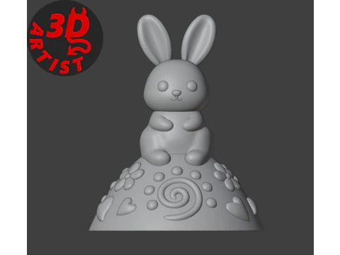 Easter Egg Patterned Box 3D Print Model