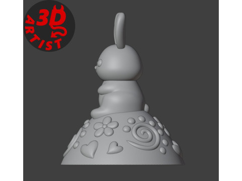 Easter Egg Patterned Box 3D Print Model