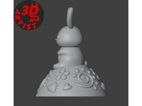Easter Egg Patterned Box 3D Print Model