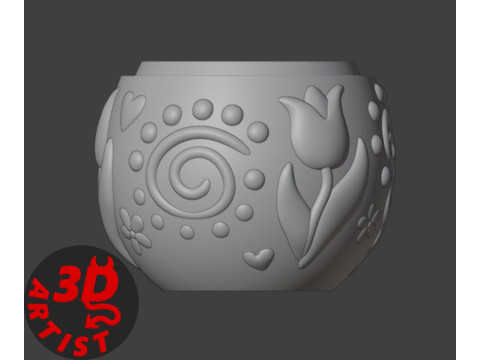 Easter Egg Patterned Box V2 3D प्रिंट मॉडल