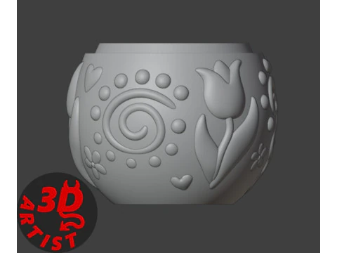 Caixa Estampada de Ovo de P&aacute;scoa V2 Modelo de Impressão 3D