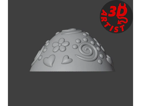 Easter Egg Patterned Box V4 3D Print Model