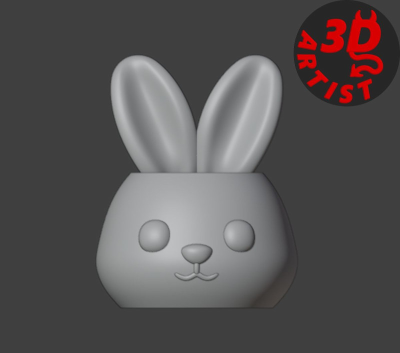 Easter Candy Bowl Model Cetak 3D .c4d .max .obj .3ds .fbx .stl .blend