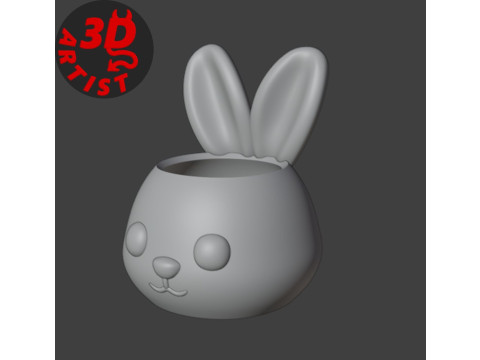 Easter Candy Bowl Model Cetak 3D