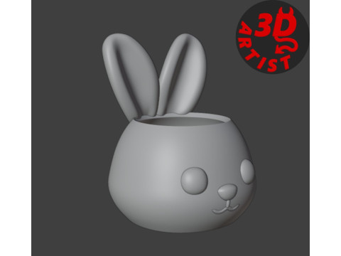 Easter Candy Bowl Model Cetak 3D
