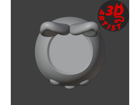 Easter Candy Bowl Model Cetak 3D