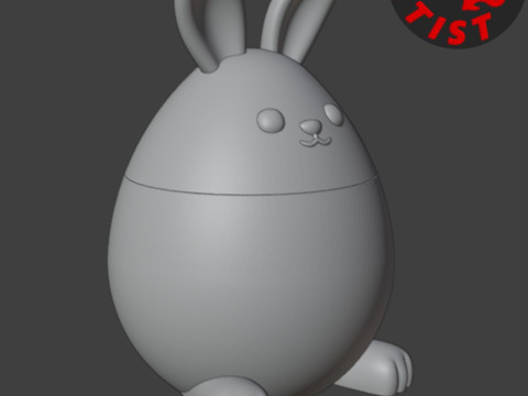 Easter Bunny Box 3D Print Model