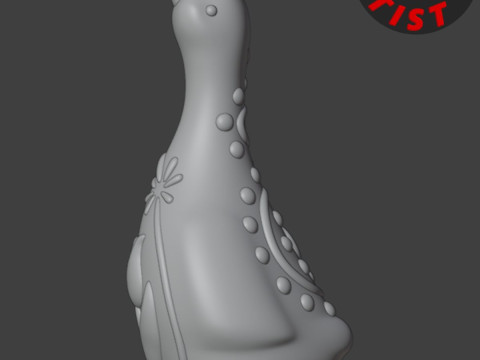 Easter Goose Patterned Figurine Modelo de Impressão 3D