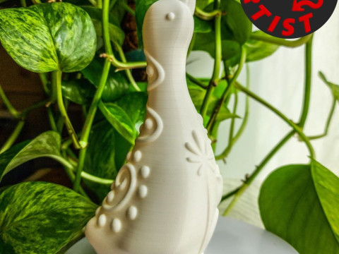 Easter Goose Patterned Figurine Modelo de Impressão 3D