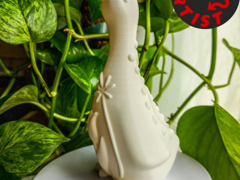 Easter Goose Patterned Figurine Modelo de Impressão 3D