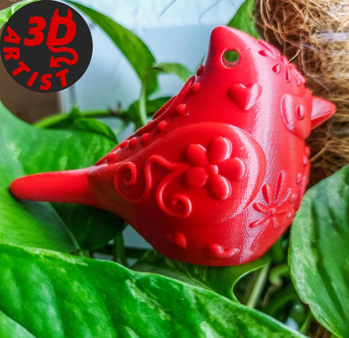Bird Cardinal Figurine Set 4 versions 3D Print Model .c4d .max .obj .3ds .fbx .stl .blend 
