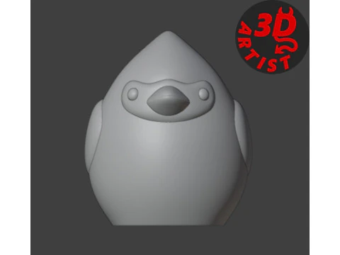 Bird Cardinal Figurine Set 4 versions 3D Print Model