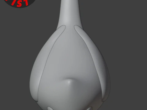 Bird Cardinal Figurine Set 4 versions 3D Print Model