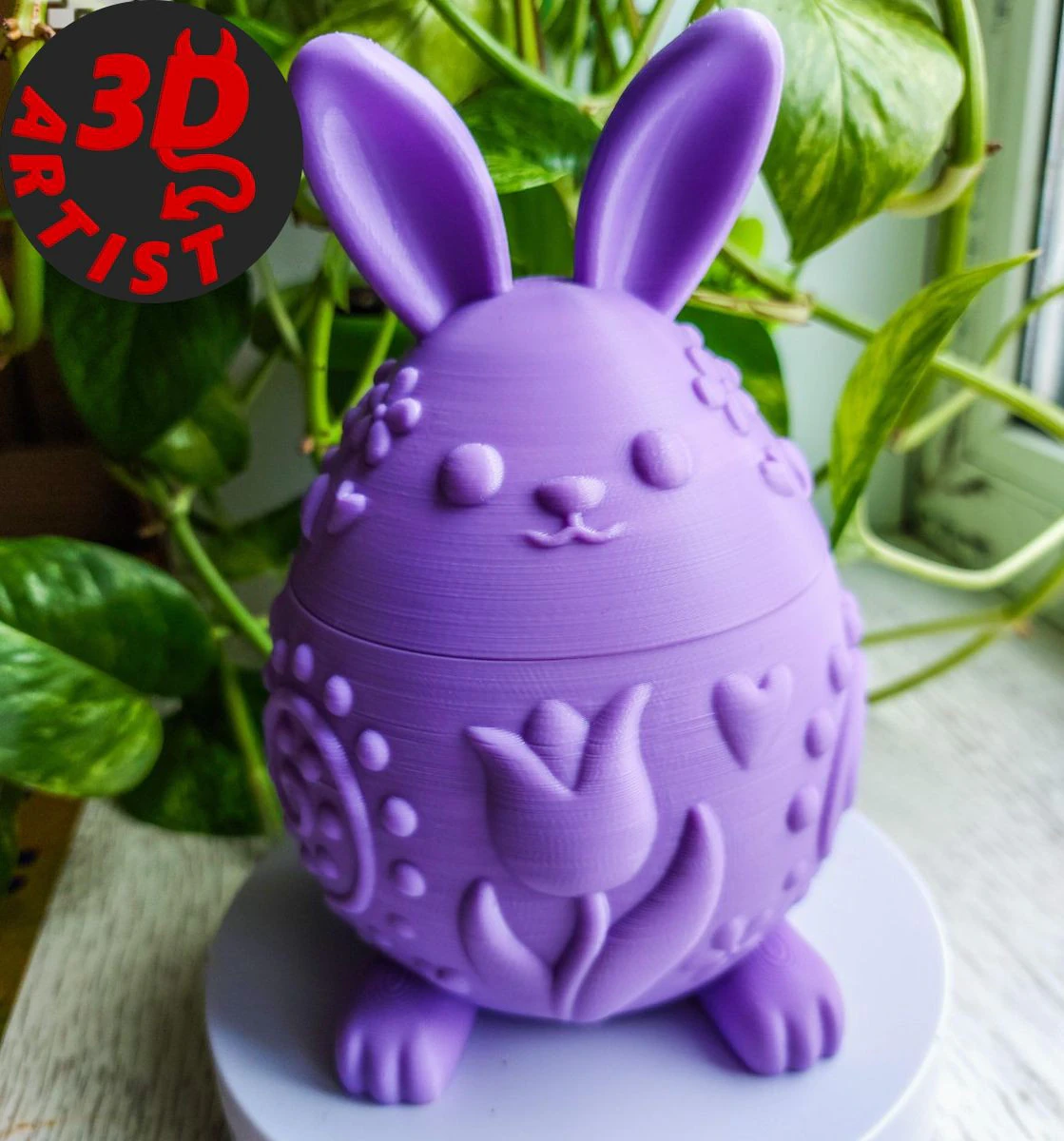 Easter Bunny Box V2 3D Print Model .c4d .max .obj .3ds .fbx .stl .blend