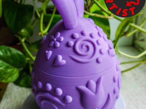 Easter Bunny Box V2 3D Print Model