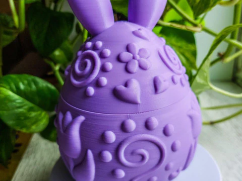 Easter Bunny Box V2 3D Print Model