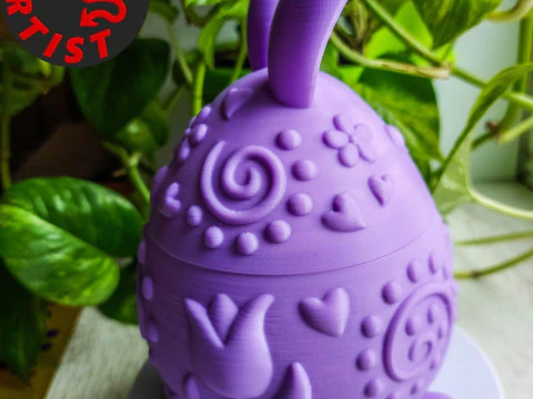 Easter Bunny Box V2 3D Print Model