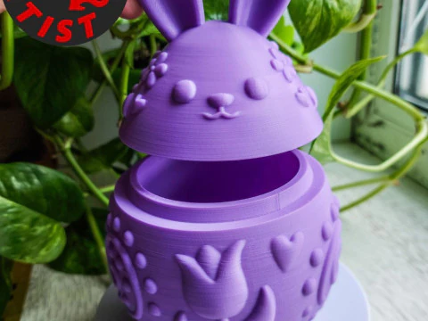 Easter Bunny Box V2 3D Print Model