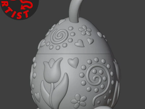 Easter Bunny Box V2 3D Print Model