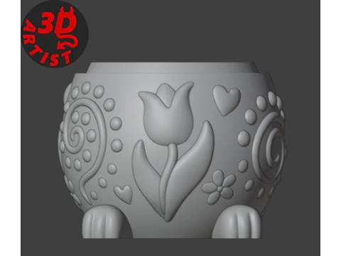 Easter Bunny Box V2 3D Print Model