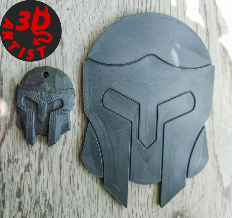 Knights Helmet Set 3 models Cup Coaster and 2 Keychains 3D Baskı Modeli .c4d .max .obj .3ds .fbx .stl .blend