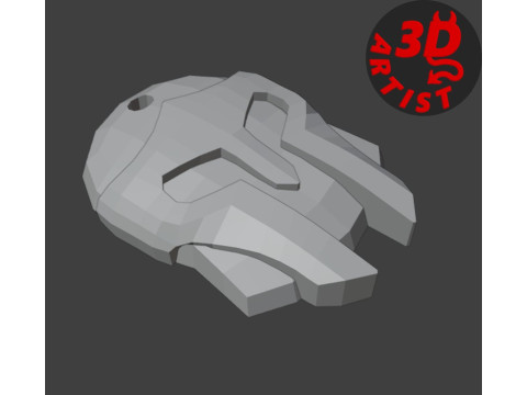 Knights Helmet Set 3 models Cup Coaster and 2 Keychains 3D Baskı Modeli