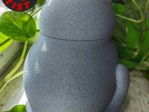 Fat cat Box Model Cetak 3D