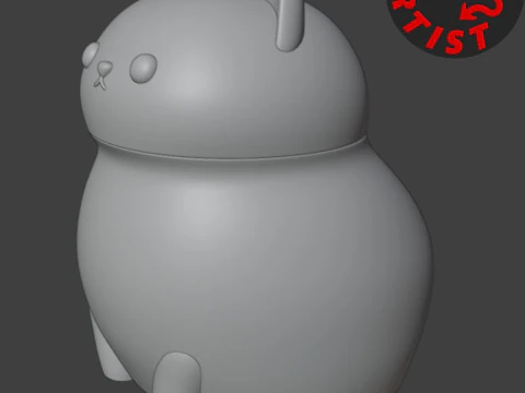 Fat cat Box 3D Print Model