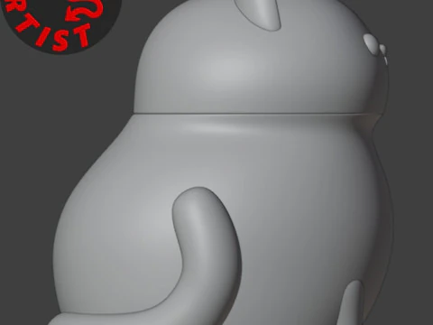 Fat cat Box 3D Print Model