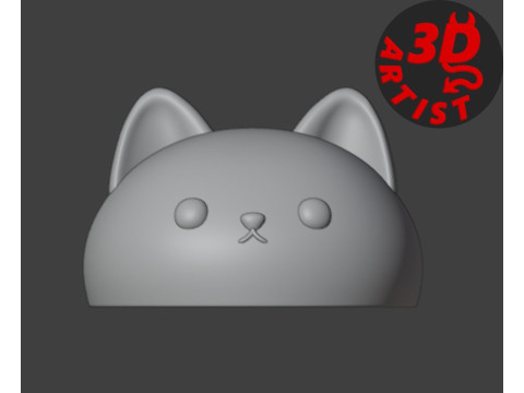 Fat cat Box Model Cetak 3D