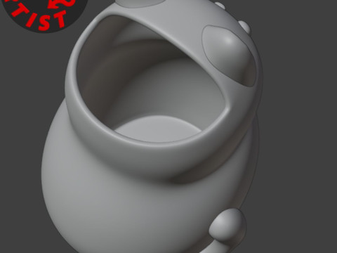 Fat cat Vase 3D Принт Модель