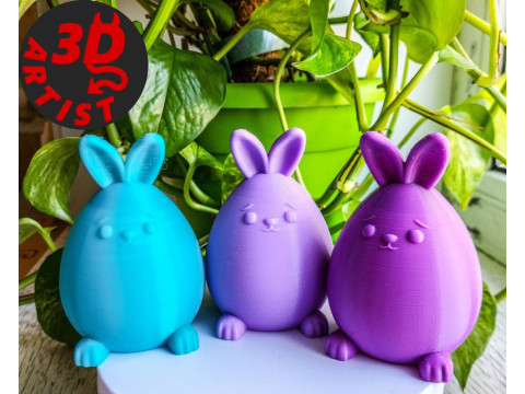 Cute Little Bunny Figurine 3D Принт Модель