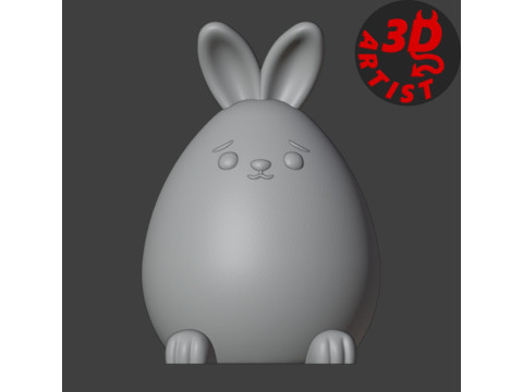 Cute Little Bunny Figurine 3D Принт Модель