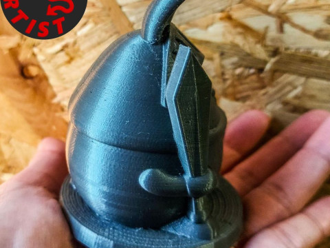 Easter Bunny Knight Figurine V2 Model Cetak 3D