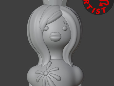 Spring Princess Box 3Dプリントモデル