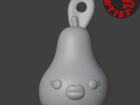 Chaveiro de p&ecirc;ra engra&ccedil;ado Modelo de Impressão 3D