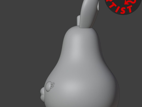 Funny Pear Keychain Modelo de impresión 3D