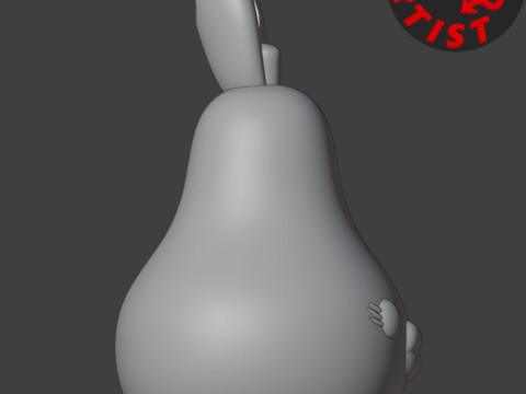 Funny Pear Keychain Modelo de impresión 3D